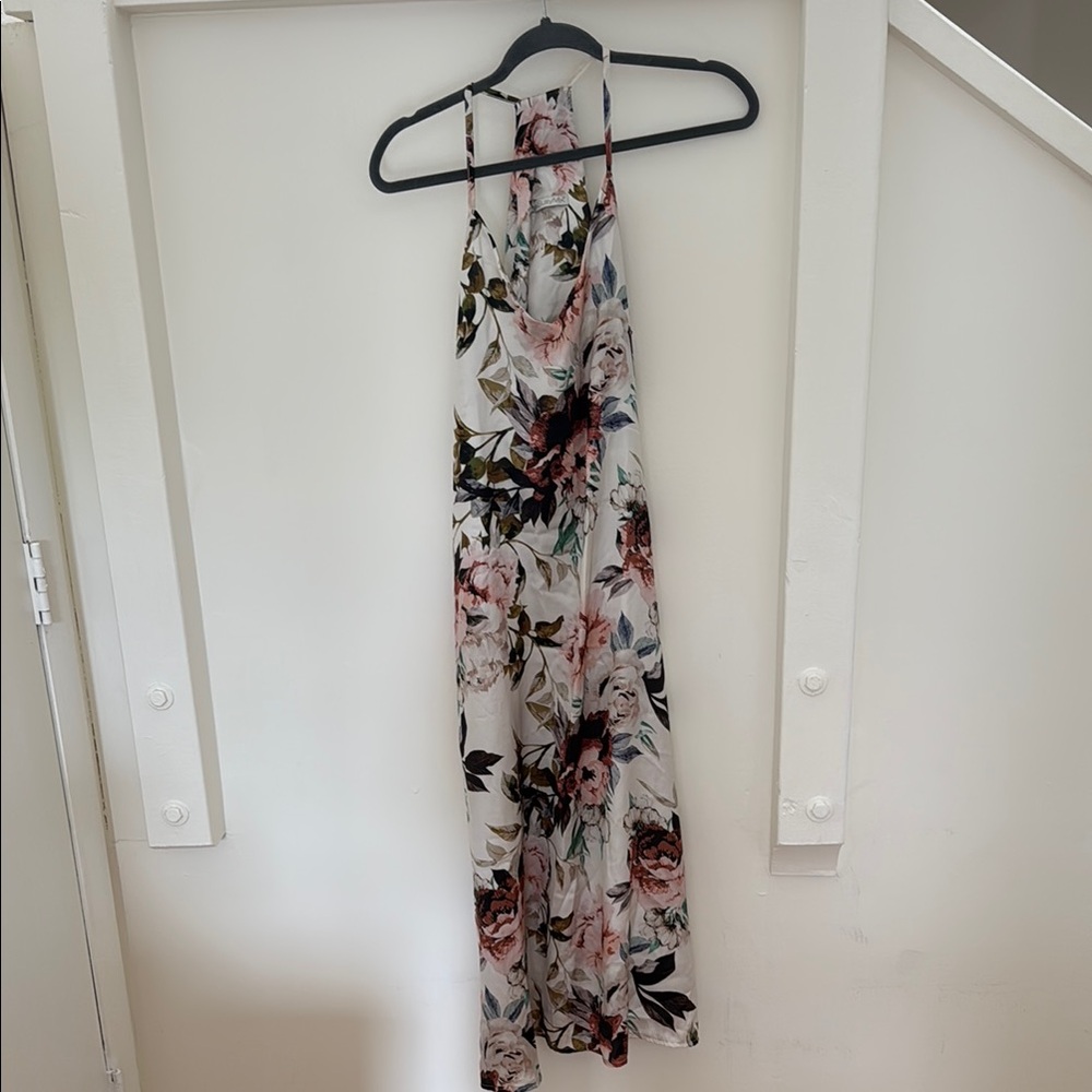 Floral Halter Maxi Dress